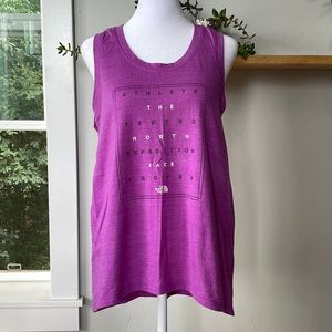The North Face Heather Violet Purple Racerback Classic Fit Tank Size Medium